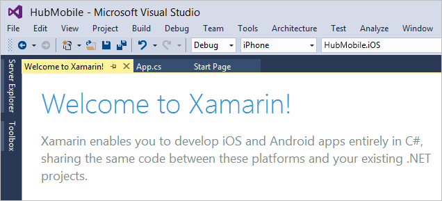  Use Visual Studio Build Xamarin apps in Visual Studio